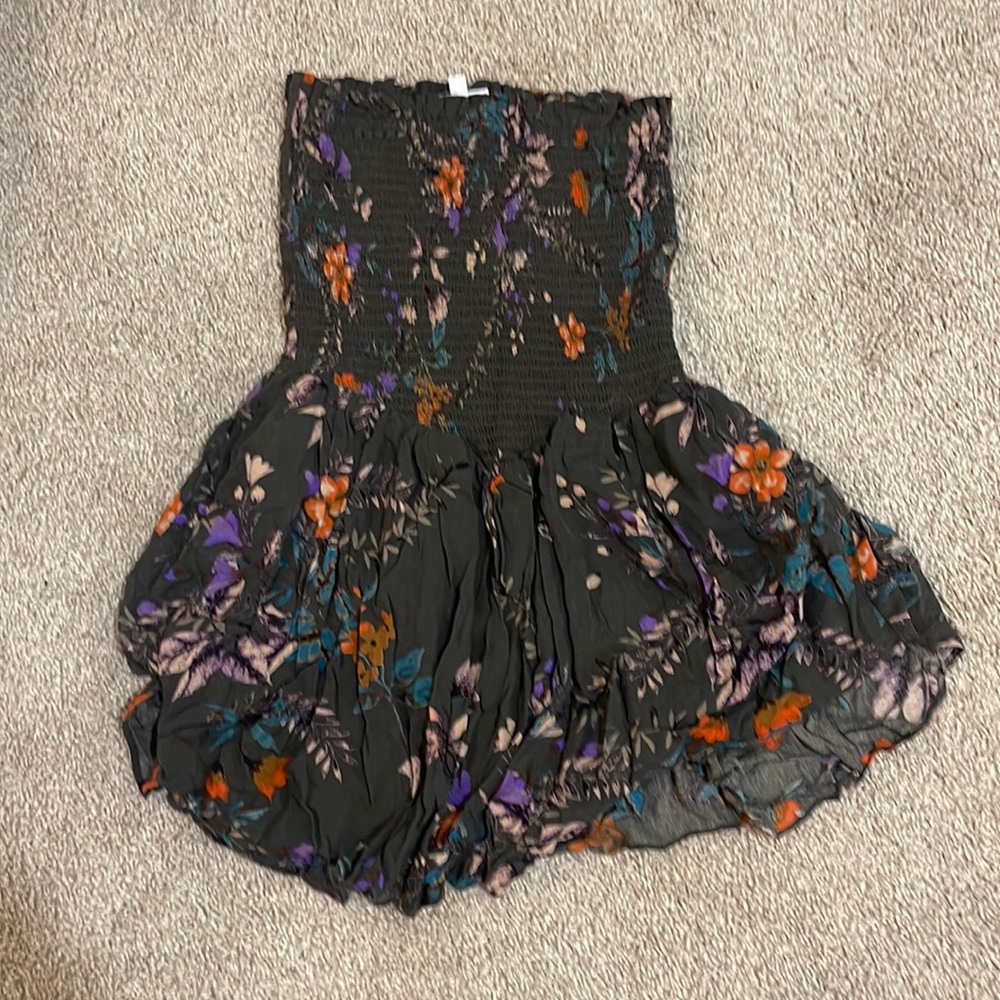 Brown floral Skylar and Madison dress